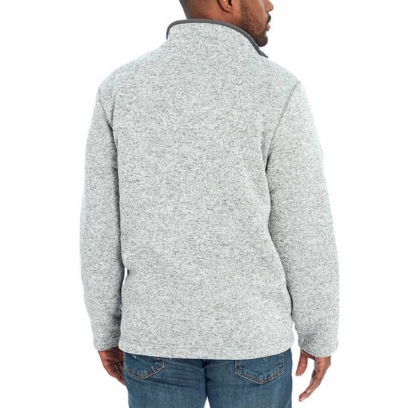 Mens Fleece Sherpa 1/4 Zip Pullover Sweater Shirt - Picture 4 of 16